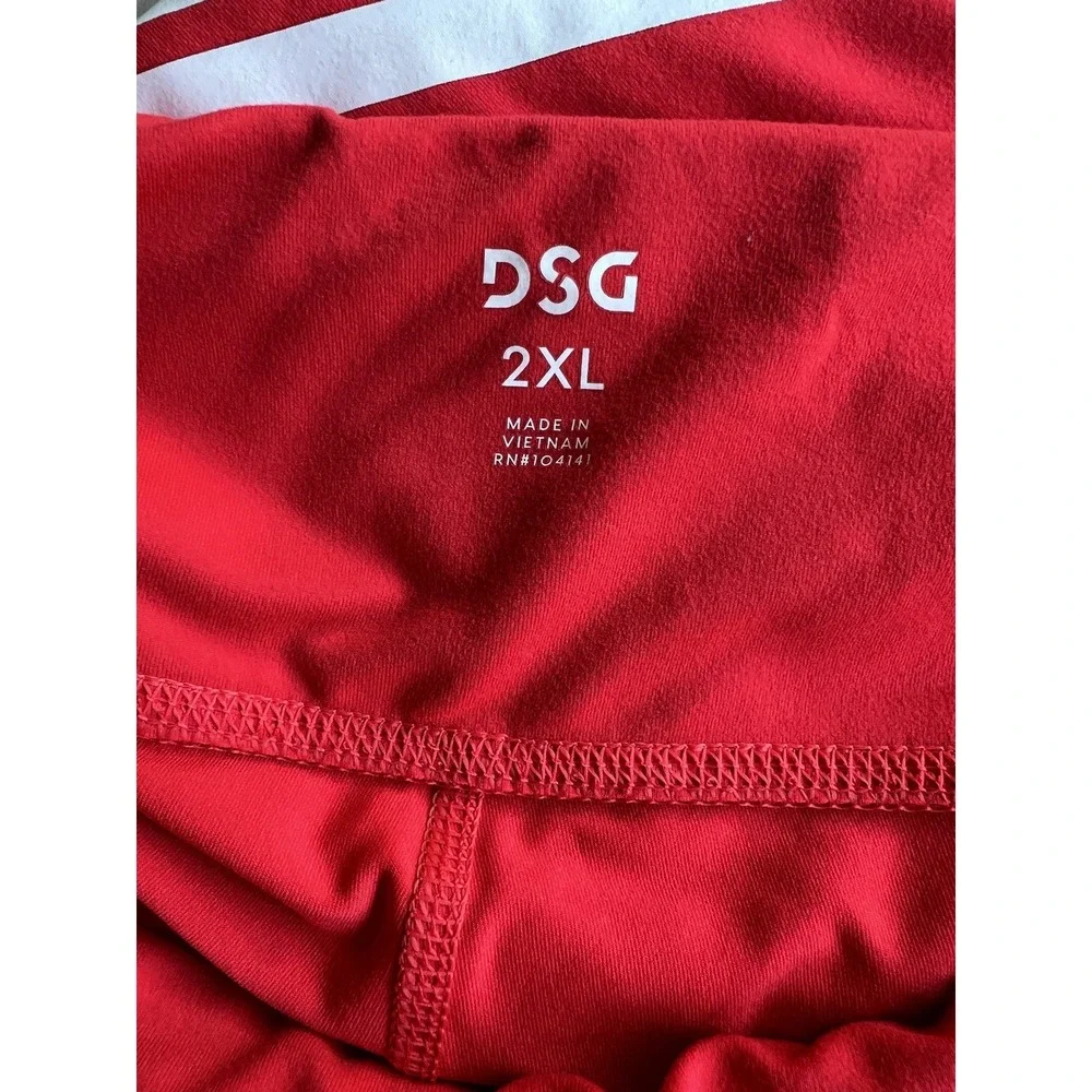 DSG Women's 7/8 Cropped Leggings Size‎ XL Red High Rise